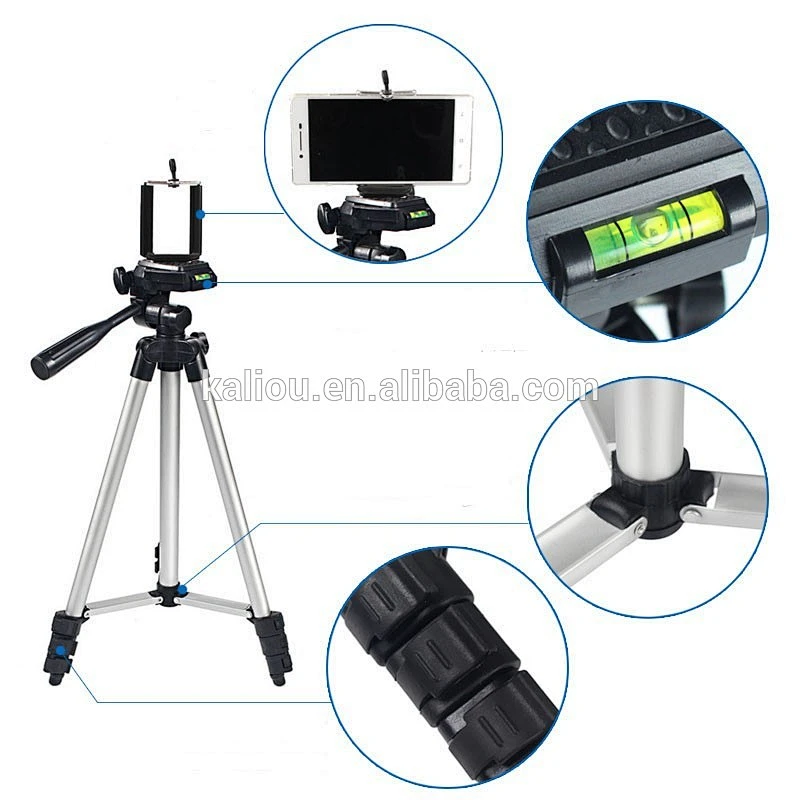 Manufacturer price lightweight camera mobile phone mini 3110 aluminum tripod stand