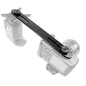 Kaliou Universal Double End Light Stand Holder Hot Shoe Bracket Dual Flash Bracket for Camera DSLR Canons/Nikons/Sonys