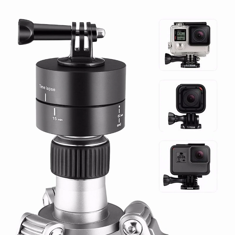 Hot Sale 360 Degree Rotation Delay Photography Automatic Time Lapse Timer 60 Minutes Stabilizer Camera Time Delay Hot Promotion