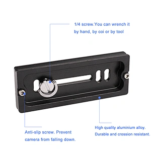 Kaliou Universal Metal PU100 Quick Release Plate For Benro Arca Swiss Tripod Ball Head Camera Tripod Adapter Mount Plate Board