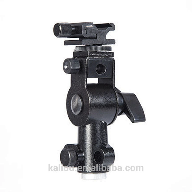 Kaliou Factory Price Umbrella Tripod Holder Flash Mount L D-Type Flash Holder Mount Bracket for Camera Flash Lamp Light