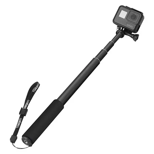Kaliou手持式12英寸独脚架自拍杆，用于Gopros 7 6 5 4 3 SJCAM SJ4000 SJ5000动作相机DSLR智能手机