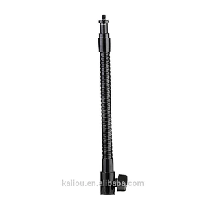 Photographic Horizontal Arm Metal Soft Tubing Hose Monopod with 1/4 Screw for Flashlight and Tripod Brackets
