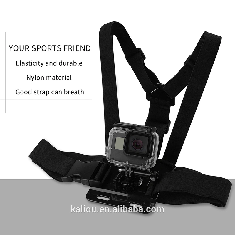 Wholesale High Quality Adjustable Elastic Belt Body Mount Chest Strap Harness for Go pro heros 6 5 4s 4 3 2 1