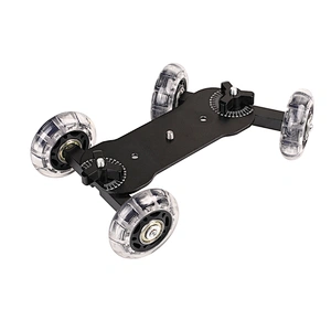 Kaliou Adjustable Friction Articulating 7 Inch Magic Arm with Rail Dolly Car for DSLR Camera Rig / LCD / DV  / LED Monitor