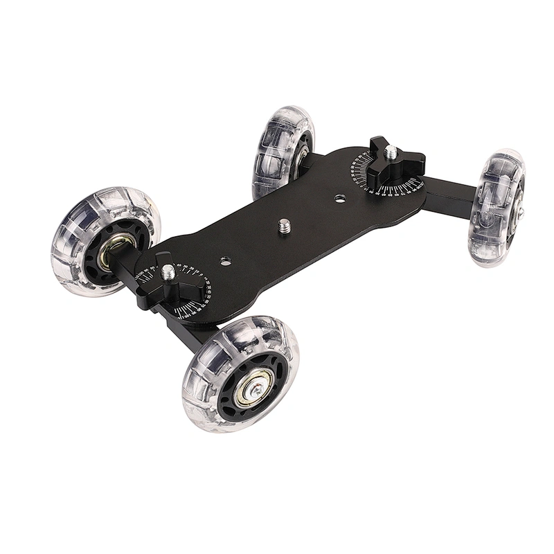 Kaliou Adjustable Friction Articulating 7 Inch Magic Arm with Rail Dolly Car for DSLR Camera Rig / LCD / DV  / LED Monitor