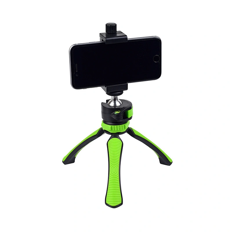 Mini flexible portable sponge Colorful table Tripod Stand for GoPros SLR DSLR DV Camera Small Camera phone Holder Stand Green