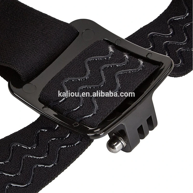 Kaliou Black Elastic Head Strap Mount For Gopro4 3 2 3 Sport Camera