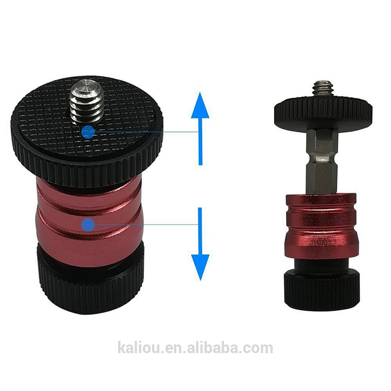 Removable Mini Hot Shoe Ball head Quick Mount Adapter for Magic Arm Tripod and Monitor