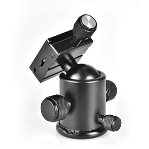 Mini Ball Head Tabletop Tripod Stand Adapter with Quick Release Plate for Nikon Sony Canon DSLR Camera Camcorder