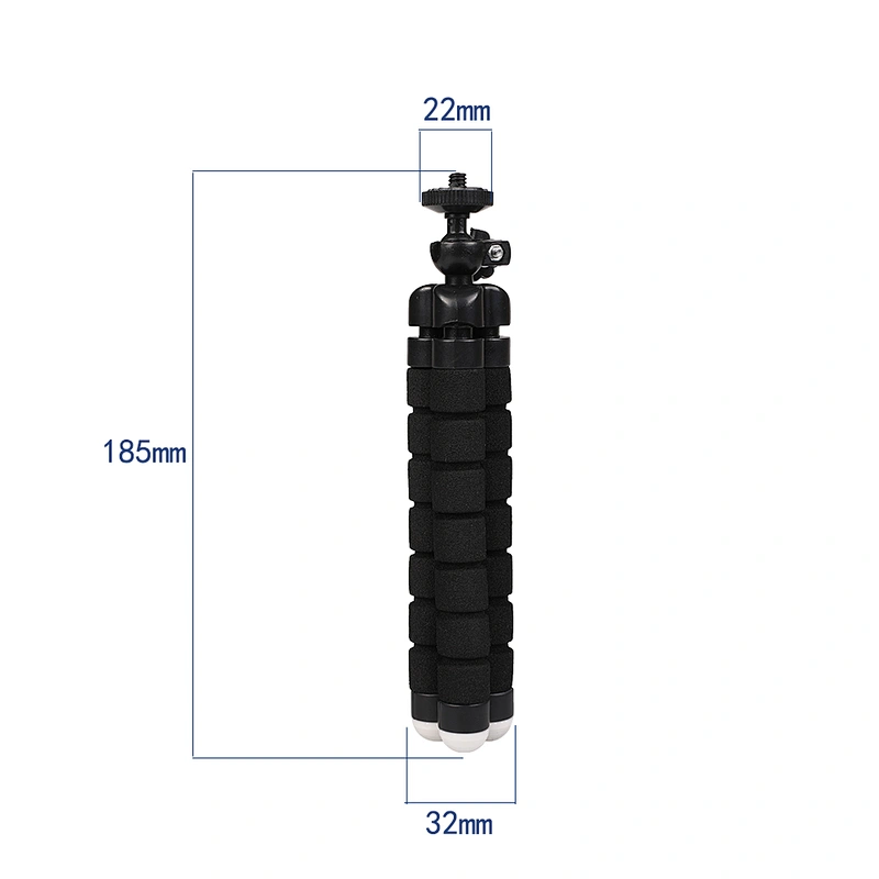 Kaliou S Size Sponge Flexible Phone Tripod Octopus Mini Tripod for Phone Smartphone Mobile Phone for Go pro Heros 7 6 5 4 3 2 1