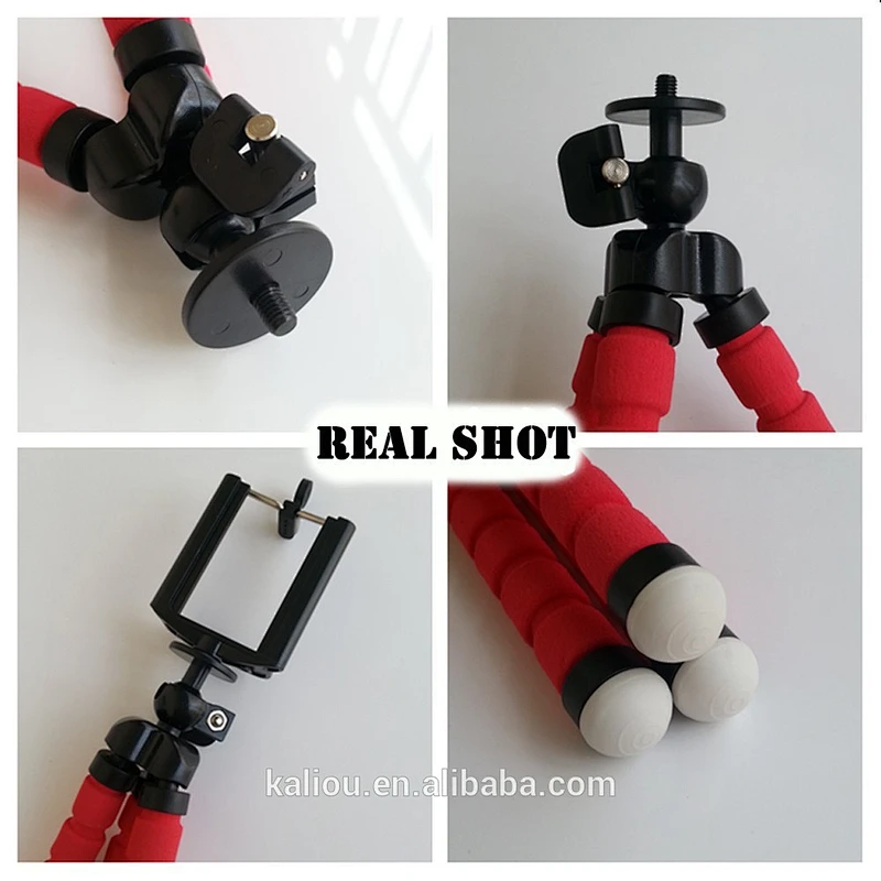 Wholesale Mini Flexible Sponge Octopus Tripod for Go pro and Smartphones