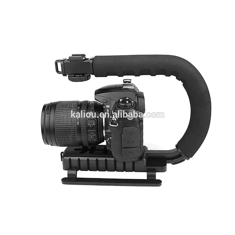 Kaliou Handheld Mini Video dslr camera DV Stabilizer U Shape Flash Camera Stabilizer bracket