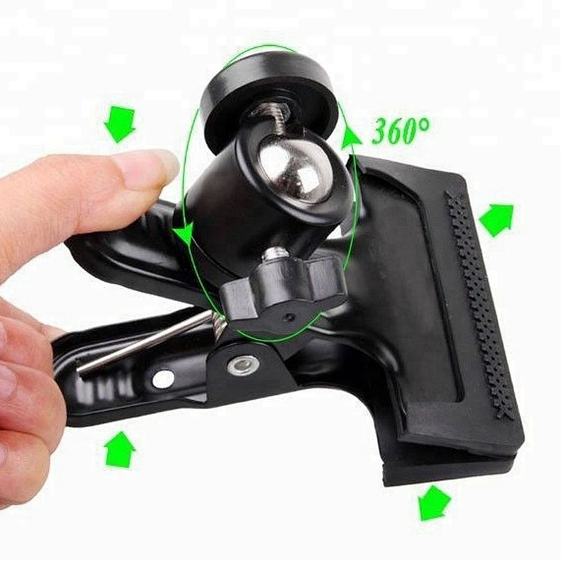 Kliou Ball Head Rotating Spring Clamp Camera Holder Mount Adapter for Go pros4 3 3+ 6 5 Action Camera