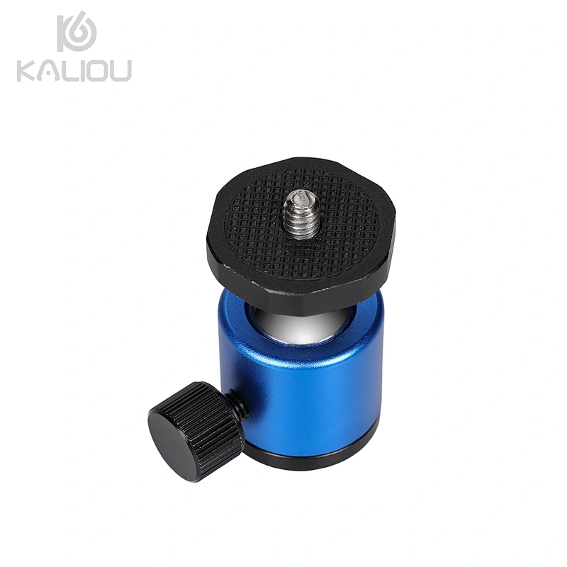 Kaliou 2018 Hot New Universal Colorful 360 Degree Swivel Rotating All Metal Mini Ball Head for Camera Tripod