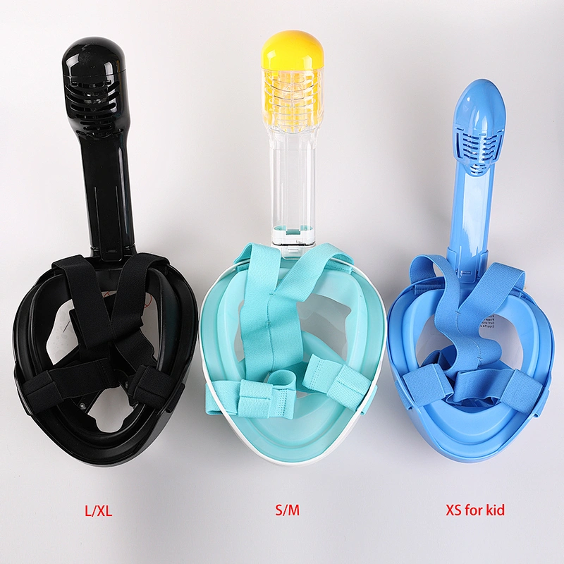 Black Full Face Diving Mask Anti-fog Snorkeling Mask Underwater Spearfishing Mask Children/Adult Glasses Training Dive Equipment