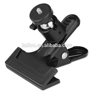 Kaliou Ball Head Rotating Spring Clamp Camera Holder Mount Adapter for Go pros4 3 3+ 6 5 Action Camera