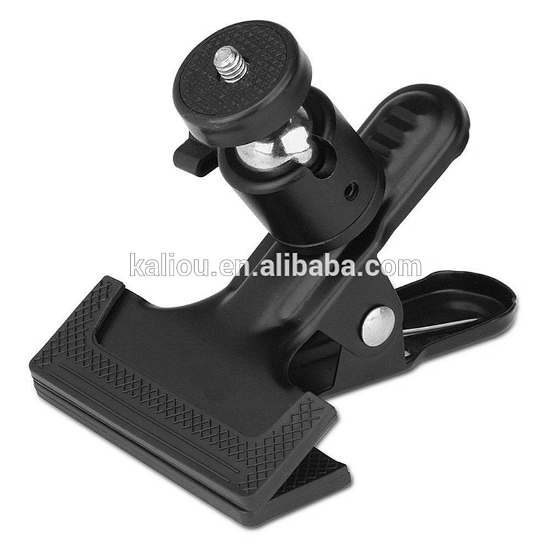 Kaliou Ball Head Rotating Spring Clamp Camera Holder Mount Adapter for Go pros4 3 3+ 6 5 Action Camera