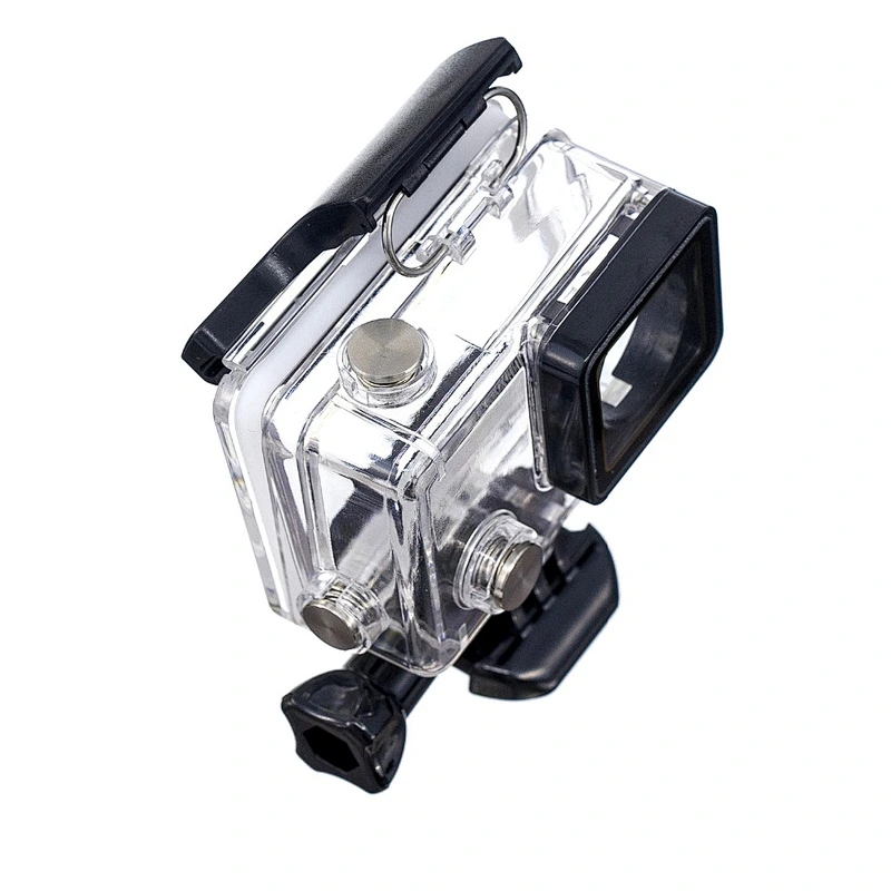 Kaliou High Quality Protective Protection Transparent Waterproof Housing Case for Goprohero4 with Screw Camera Mounting Buckle
