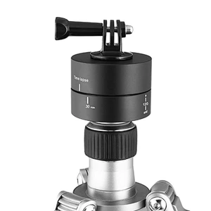 360 Degrees Panning Rotating Time Lapse Stabilizer Tripod Adapter for Gopros DSLR Sports Cameras Mobile phone 60/120 Minutes