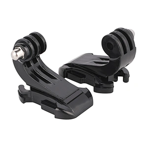 Kaliou Black 2pcs Vertical Surface Quick Release Mount Base Go pro J- Hook Buckle for Gopros 7 6 5 4 3 2 1 Chest Strap