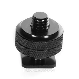 1/4 Double Screw Flash Hot Shoe Adapter Double Screw mount for **, Camera flash mount 1/4