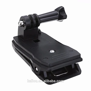 Factory 360 Degree Rotatory Fast Clamp Mount Backpack Clip for Go Pro