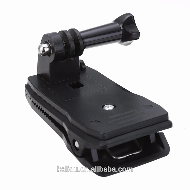 Factory 360 Degree Rotatory Fast Clamp Mount Backpack Clip for Go Pro