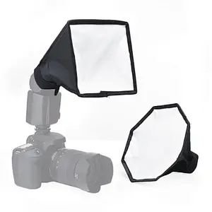 Kaliou  20cm or 30cm Universal Foldable Flash diffuser light photography Soft box for Canon/Nikon/pentax Universal DSLR CAMERA