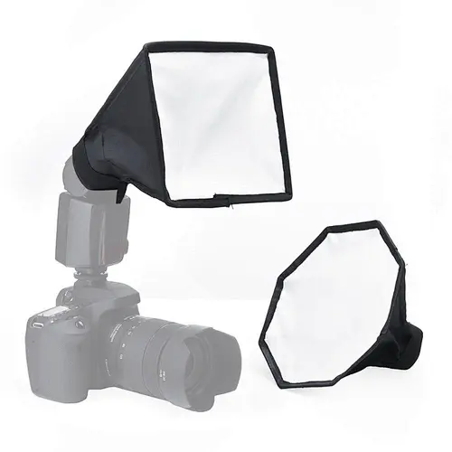 Kaliou  20cm or 30cm Universal Foldable Flash diffuser light photography Soft box for Canon/Nikon/pentax Universal DSLR CAMERA