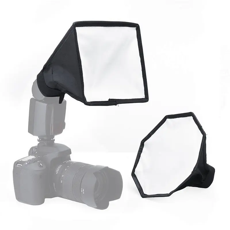 Kaliou  20cm or 30cm Universal Foldable Flash diffuser light photography Soft box for Canon/Nikon/pentax Universal DSLR CAMERA