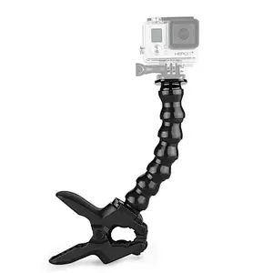 Kaliou批发相机柔性鹅颈Go pro颚夹Flex夹具固定座，用于Go pro 7 6 5 4 3 2 1