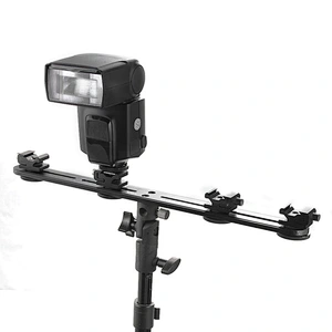 Kaliou 4 Hot Cold Shoe Mount Flash Bracket Umbrella Holder to Light Stand Tripod for dslr camera flash