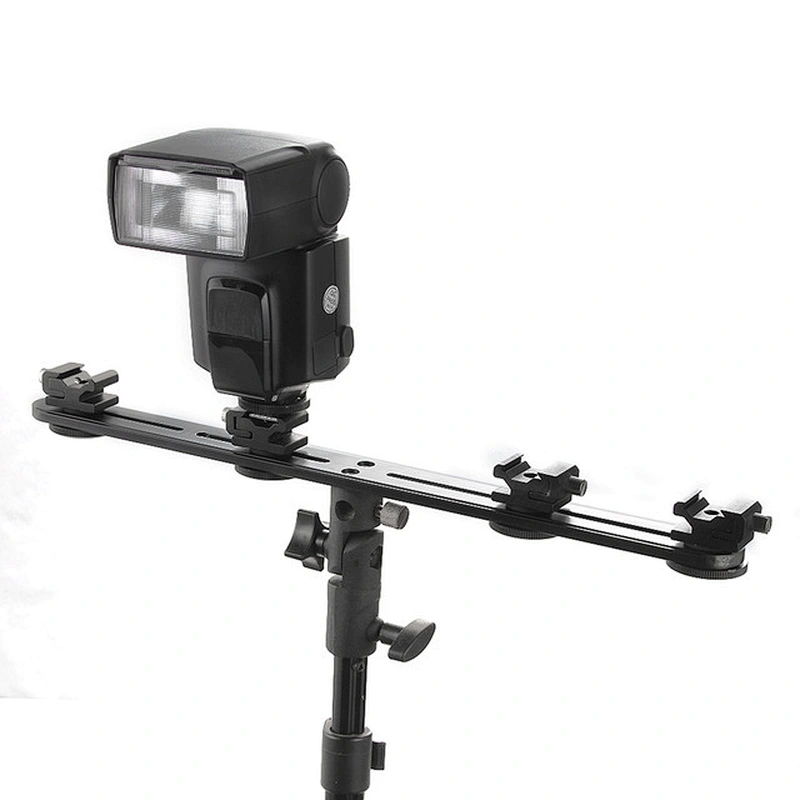 Kaliou 4 Hot Cold Shoe Mount Flash Bracket Umbrella Holder to Light Stand Tripod for dslr camera flash