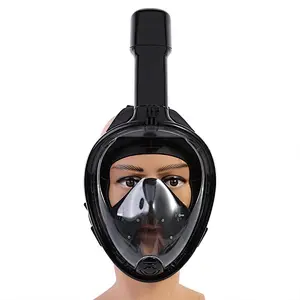 Swimming&diving180 Degree Panoramic Anti-fog&Anti-leak Silicone full face mask diving snorkel set mask for diving