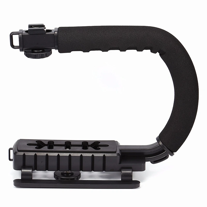 Kaliou Single Handgrip DV C type Universal Smartphone Camera Handle Stabilizer Mount flash bracket U type