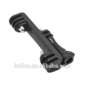 Factory direct sale Go pro cameras and LED Light Tripod Double Bracket Bridge Connector mount Adapter for Go Pro 5/4S/4/3+/3/2/1