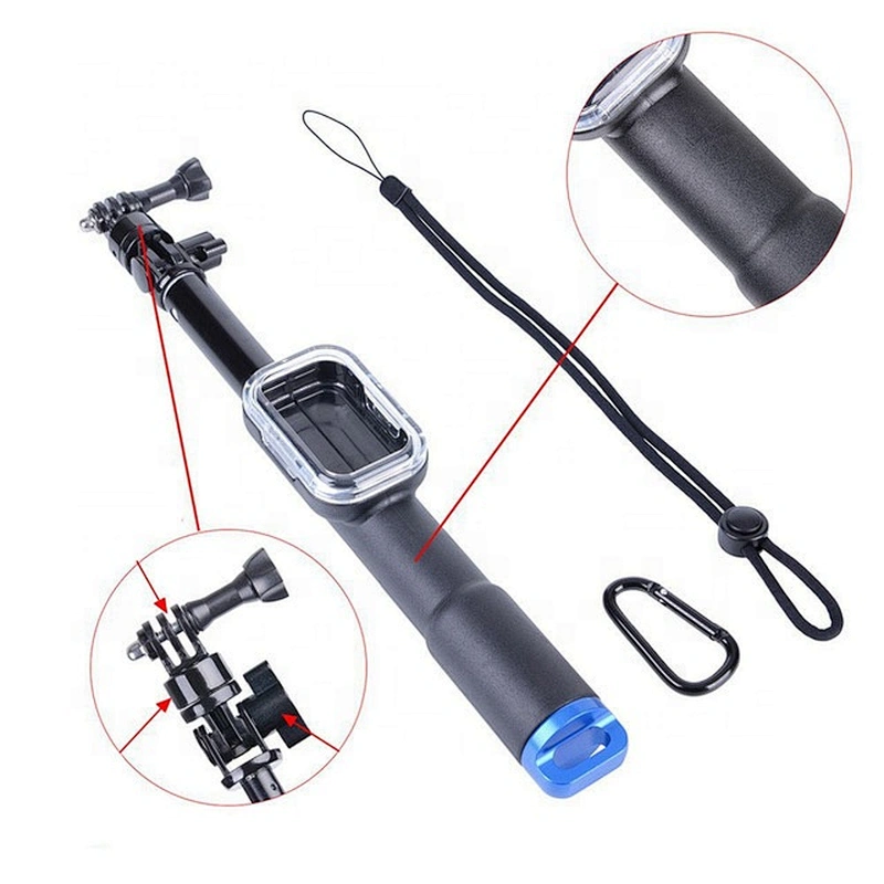 Kaliou Handheld Waterproof 39 Inch Monopod Selfie Stick with Remote Control WIFI Cover for Gopros 7 6 5 4 3 2 1 Xiaos yi SJ4000
