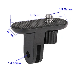Kaliou Universal 1/4 Gopros Tripod Mount Adapter Converter Selfie Stick Tripod Adapter for Go pro 7 6 5 4 3+ 3 Xiaomiyi Sj4000