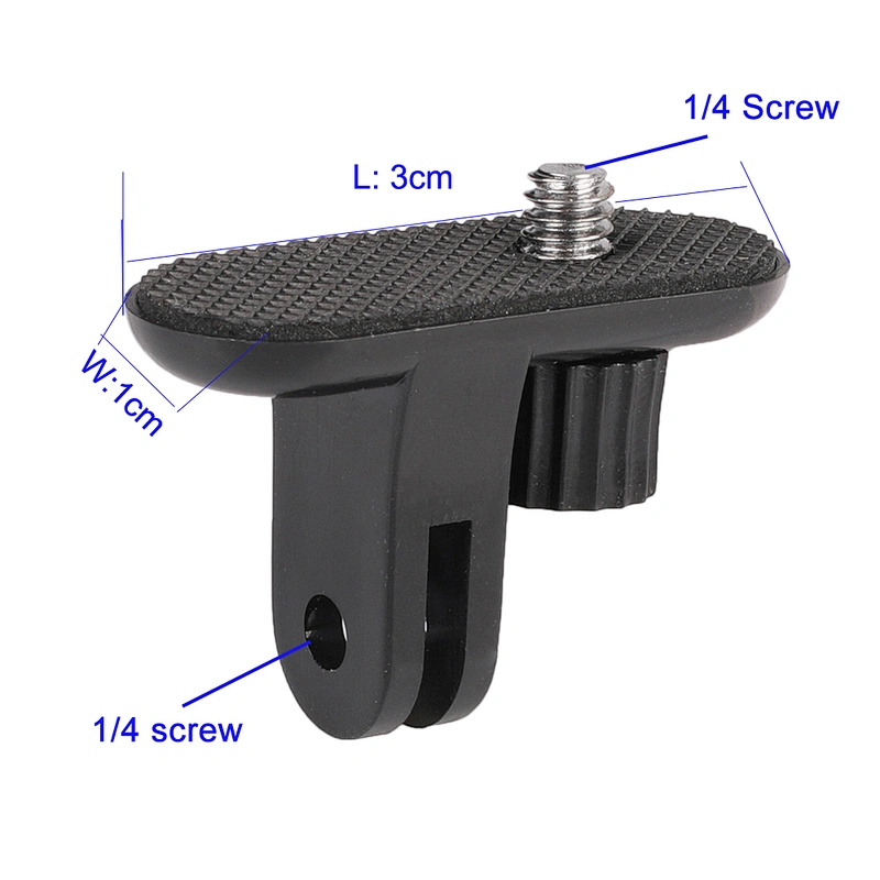 Kaliou Universal 1/4 Gopros Tripod Mount Adapter Converter Selfie Stick Tripod Adapter for Go pro 7 6 5 4 3+ 3 Xiaomiyi Sj4000