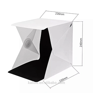 Photography Foldable Mini 20cm Button Type Photo Light Studio Box with 4 Colors Background Tent