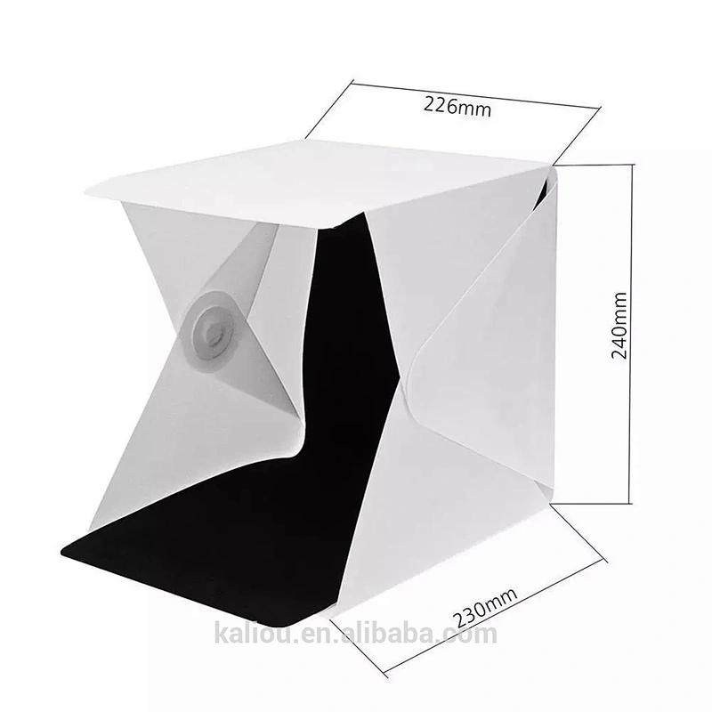 Photography Foldable Mini 20cm Button Type Photo Light Studio Box with 4 Colors Background Tent