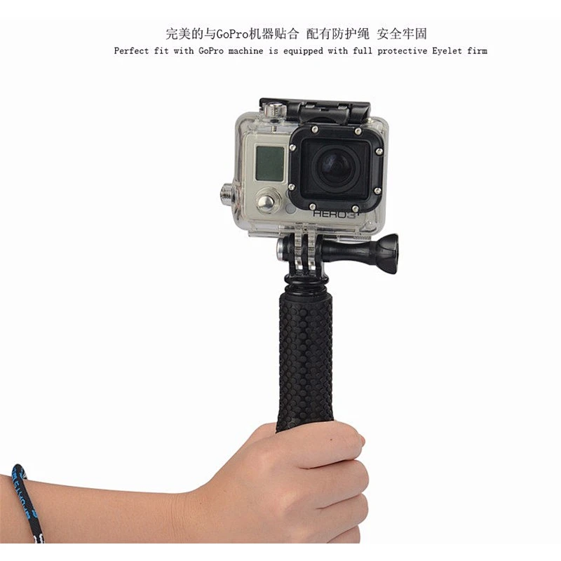 Light weight tripod 19 Inch Extendable Camera Selfie Stick Action Camera Handheld Monopod for GoprosHEROs 5/2/3/3+/4 for SJ4000