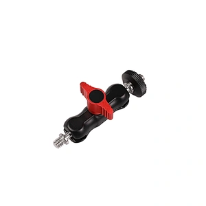 New arriving Multi-function Double Ball Head Arm Clamp For DJI Ronin Gimbal DSLR Camera+Locking Knob Kit To Mount Monitors Led