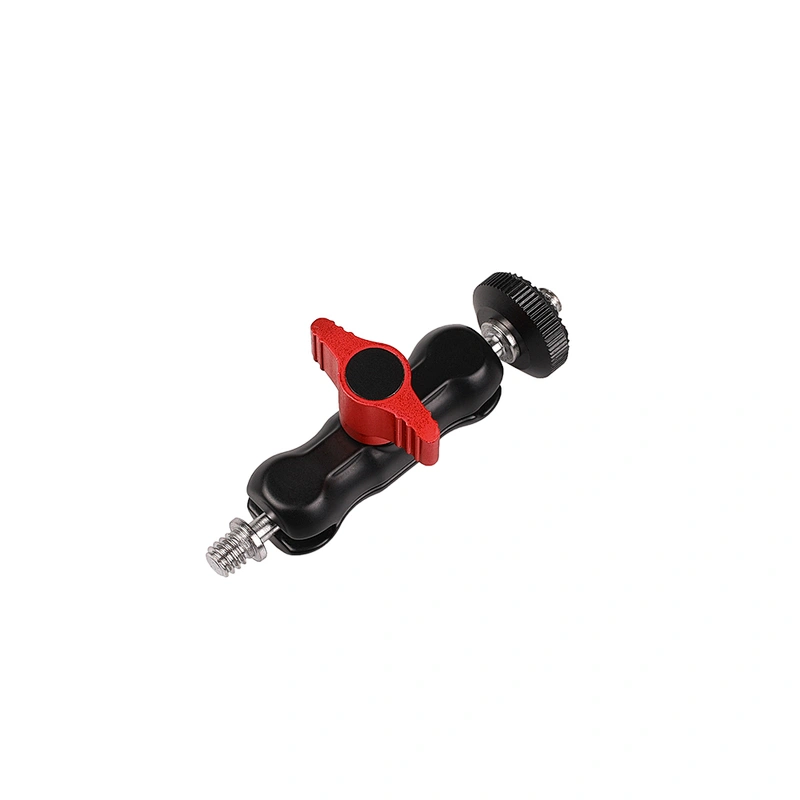 New arriving Multi-function Double Ball Head Arm Clamp For DJI Ronin Gimbal DSLR Camera+Locking Knob Kit To Mount Monitors Led