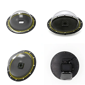 2018 New Dome Port Set Lens Transparent Housing Cover Case for Go pro heros 5 for diving housing case for 3ds xl