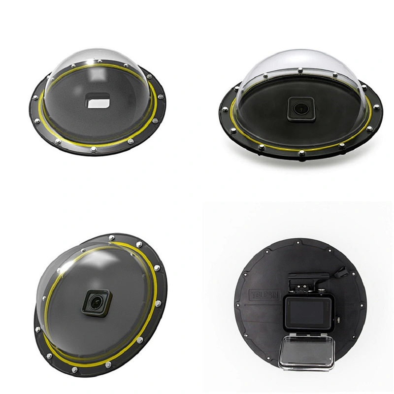 2018 New Dome Port Set Lens Transparent Housing Cover Case for Go pro heros 5 for diving housing case for 3ds xl
