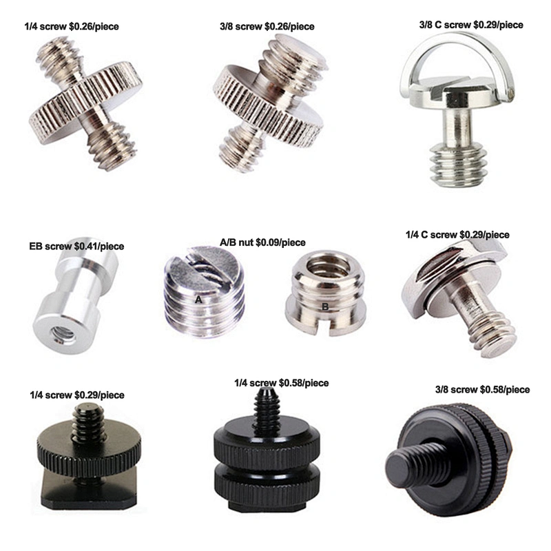 Camera screw manufacturer 1/4 to 3/8