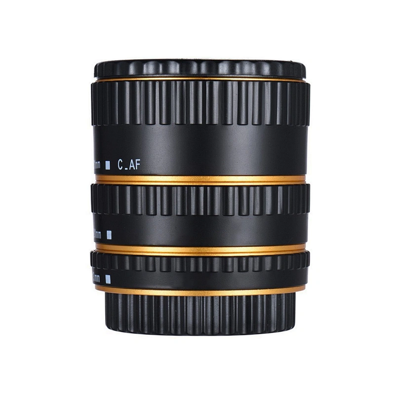 Kaliou 13mm 21mm 31mm Auto Focus Macro Extension Tube Set for Canon EF EF-S Lens Canon 700d t5i 7d 5d Black Red Silver color