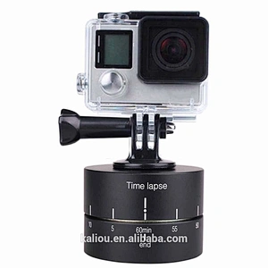 Kaliou Time Lapse Stabilizer 360 Degrees 60min Panning Rotating Time Lapse Stabilizer Tripod for GoPros/ Xiaoyi Cameras